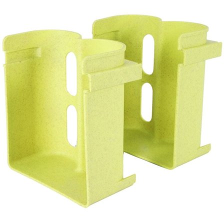 Kjøleskap Oppbevaringshylle Kan Brukes Til Ølhylle Saftstativ Flaskehylle Stablet Overleggstype Grønn 2stk