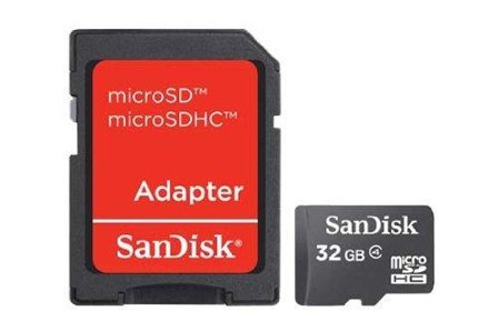 Sandisk SD CARD MICRO 32GB SDHC WITH ADAPTER MEM