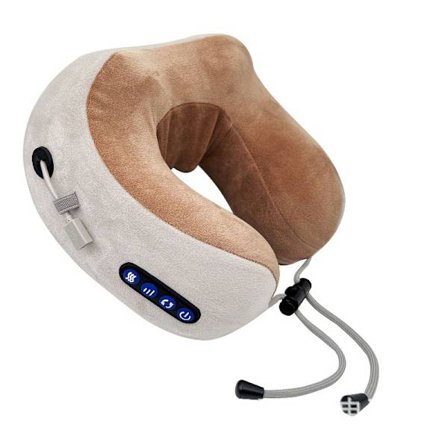 Nackmassage, Elektrisk Massage, Trådlös Nackkudde, Shiatsu Massage, Elektrisk Massageplatta för Smärtsamma Nackar