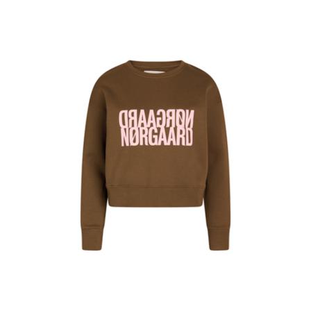 Mads Nørgaard Tilvina Sweatshirt Brun, Dame Sweatshirts