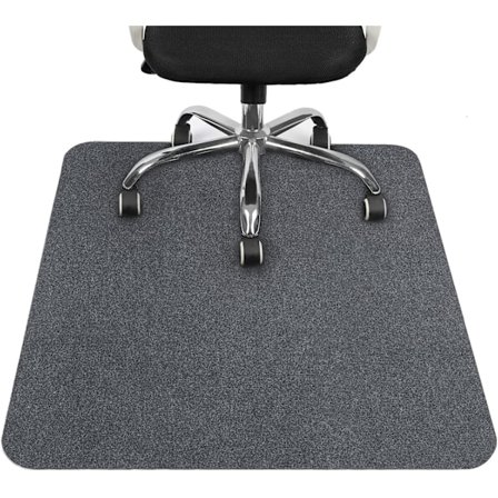 Lattiasuojamatto, työtuolin matto, suojamatto puu-/laattalattioille toimistoon ja kotiin, 90x120 cm, harmaa