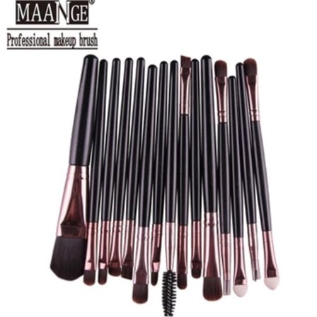 Sminkborstar 15in1 från MAANGE, 12 olika färger
