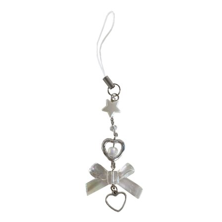 Telefonrem Y2K Telefoncharm Nøglering Stjerne Sløjfe Sommerfugl Nøglering til Kvinder Piger Halloween Håndlavede Smykker Ornament