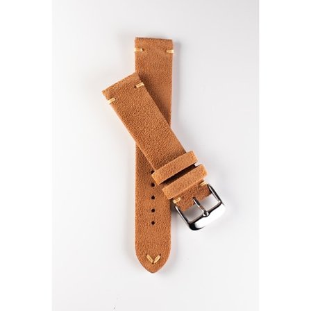 Premium klockarmband av brun mocka