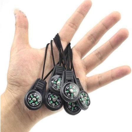 Mini Survival Compass -pakkaus 20 kpl - Ulkoilukäyttöön sopiva taskukompassi retkeilyyn ja vaellukseen