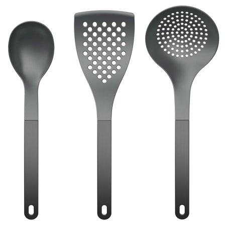 Rosti 2 Optima køkkentilbehørssæt 3 dele, sort | KitchenOne