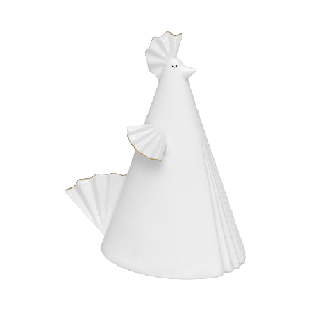 Hedlunds Veckade Vera Påsk Vit 9x12x18 cm