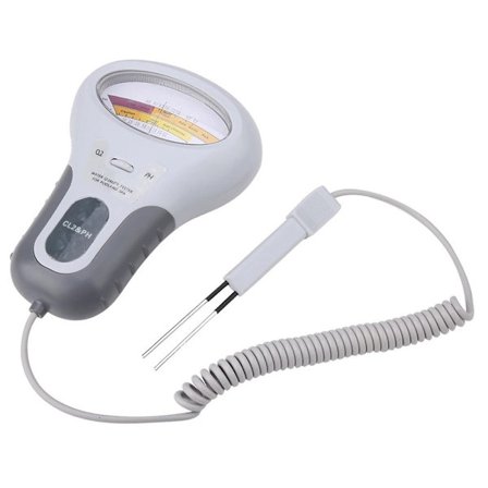 Vannkvalitetstester 2-i-1 pH/klornivå CL2-måler med display for basseng spa