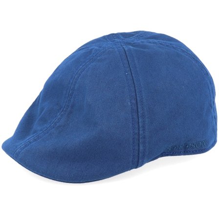 Stetson - Ble flatcap Czapka Z Daszkiem - Texas Cotton Navy Flat Cap @ Hatstore