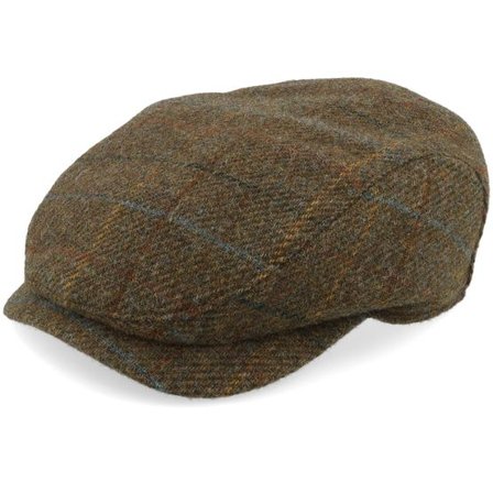 Wigéns - Brun Keps - Ivy Contemporary Loden Melange Flat Cap @ Hatstore