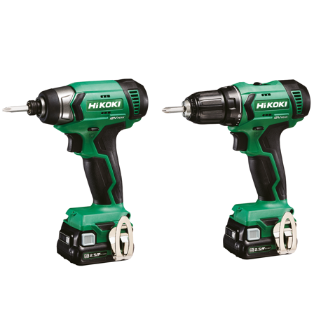 HiKOKI DS12DA/WH12DA HSC Verktygspaket med batterier och laddare, Maskiner