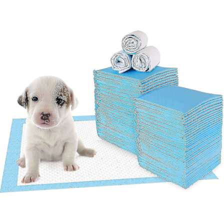 100-pack valp-träningsdynor för hundkiss absorberande toalett kiss wee matta halkfri läcksäker (100-pack-45 * 33cm)