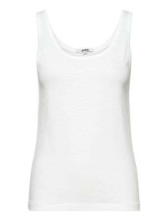Dora Singlet T-shirts & Tops Sleeveless Valkoinen Svea