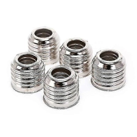 E27 - E14 polttimon muunnin" 5 kpl lampunpidikeadapteri pistoke iso ruuvi pieneen ruuvipistokkeeseen sopii LED/halogeenilampuille uusi päivitetty 