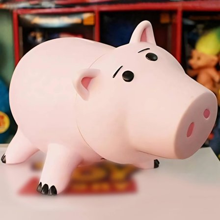 Sparegrise til børn og voksne Toy Story Bank Money Box Plastic Savings Bank Coin Box Gave (Farve: Pink)
