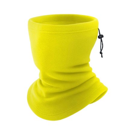 Fleece Halsvarmer Skjerf Ensfarget Justerbar Snøring Varm Polar Fleece Ride Ansiktsbeskyttelse Kaldt Vær Skjerf