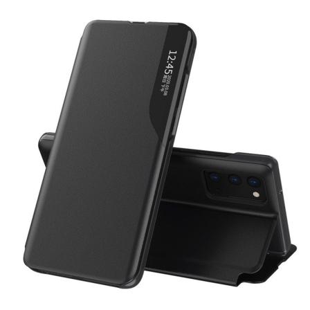 Eco Läder View Case Till Samsung Galaxy A12 / M12 - Svart