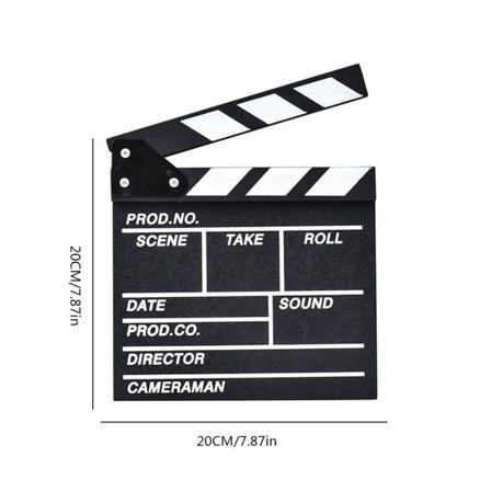 30 X 27 Cm Clapperboard Clapperboard Svart (20x20cm)
