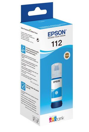 Epson EcoTank 112 - cyan - original - blekkrefill