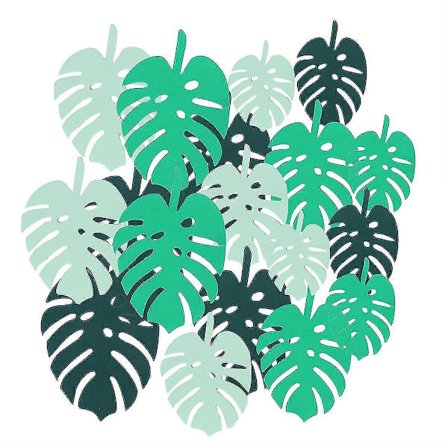 1 Set 120 st DIY Palmblad Trefärgad Festdekoration Papper Handgjorda Blad