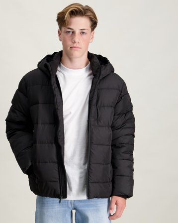 Abercrombie AFB MIDWEIGHT PUFFER JACKET Schwarz Jacken Jungen - Kids Brand Store