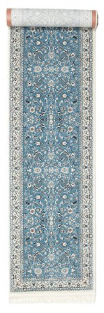 Nain Florentine Bleu Clair Tapis Corridor Petit Oeko-Tex
