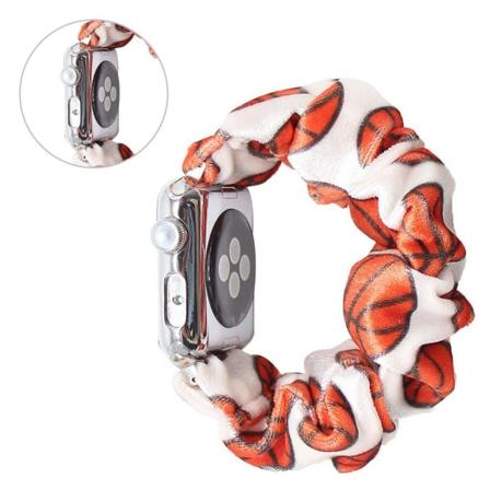 Apple Watch Series 6 / 5 44mm elinvoimainen hiusnauha - Koripallon Kuvio Orange