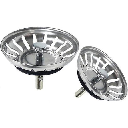 Keittiön tiskialtaan siivilä, tiskialtaan siivilätulppa, ruostumattomasta teräksestä valmistettu tiskialtaan viemäri keittiöön ja kylpyhuoneeseen - 