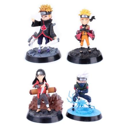 4 st Anime Uzumaki figurleksaksmodellkaraktärer