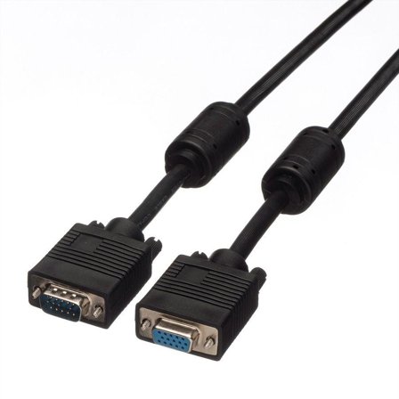 ROLINE HQ VGA Cable + Ferrite, HD15,