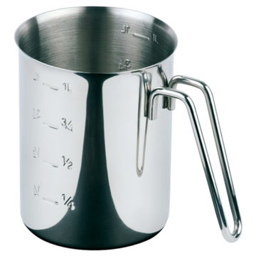 APS Målebeger rustfritt 1L