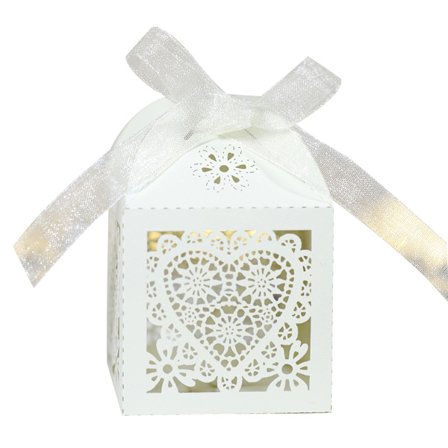 Skärbox 100 Stycken Bröllopsbil Alla Hjärtans Dag Presentförpackning Bröllopsbankett Presentförpackning Ihålig Godisask Bröllopsbrud Alla Hjärtans Dag