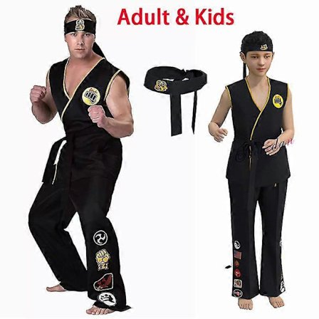 Anime Spil Kof Cosplay Kostume Cobra Kai Val Armorr Karate Uniform Taekwondo Tøj Til Mand Børn Gladiator Rollespil Kostume Tw