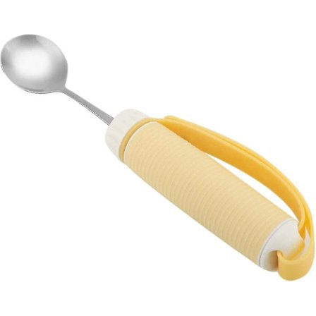 304 Rustfritt Stål Anti-skjelving Mat Hjelpegaffel Skje For Funksjonshemmede Eldre Personer Med Skjelvinger Og Parkinsons (skjeer)/bl