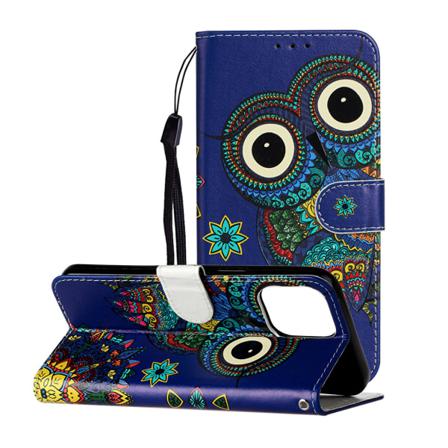 Plånboksfodral Med Abstrakt Uggla Till Iphone 12 Pro Max