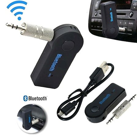 Trådlös Bluetooth 3.5mm AUX Audio Stereo Musik Hem Bil Mottagare Adapter