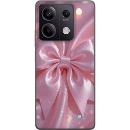 Kompatibelt Mobildeksel til Xiaomi Redmi Note 13 Pro Rosa satengbånd - Elegante glitterbånd med lyseffekter