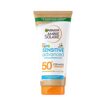 Garnier Ambre Solaire Kids Sensitive Advanced Hypoallergenic Milk SPF 50+ 175 ml, Skincare, Til Mor & Barn, Skincare Til Børn
