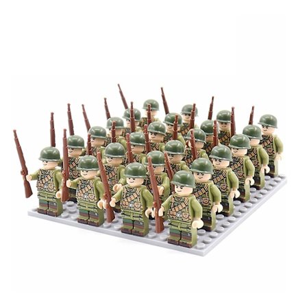 Joulualennus 49 kpl Muovirakennussotilas Minifiguuri Rakennuspalikka Pohjalevy