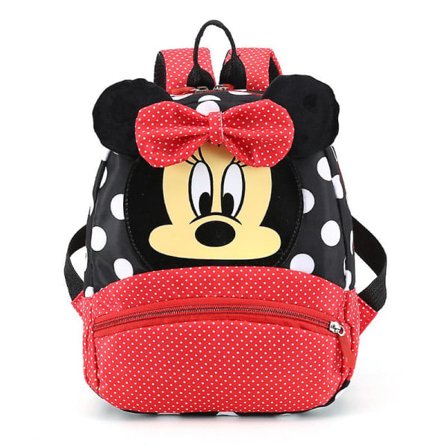 Disney Anime Ryggsäck för Bebisar Pojkar Flickor Minnie Mickey Mouse Barn Söt Skolväska Kindergarten Barn Leksaker C