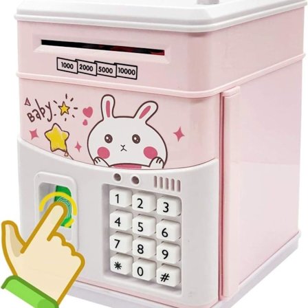 Elektronisk pengeskap for barn ATM myntseddel passord sikkerhet KLB