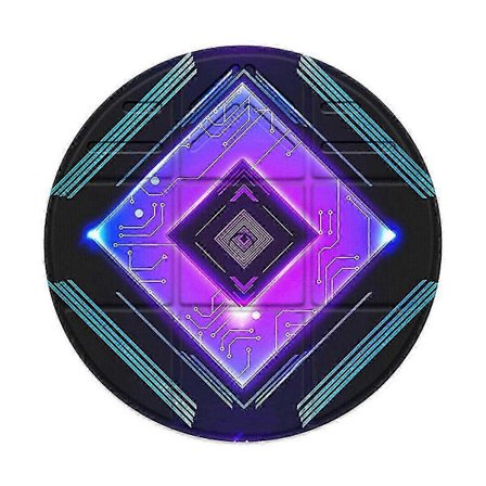 Vikbar VR-mat för 3/, Rund Anti-trötthetsmatta Stor, Halkfri och Bekväm Golvmatta, Lila