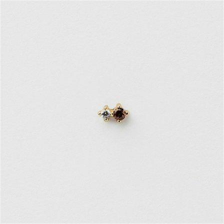 Alex Espresso Piercing - 18K GULLBELAGT STERLINGSØLV