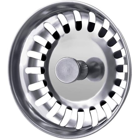 Nirvana 78mm pesuallassiivilä ruostumattomasta teräksestä, keittiön pesuallastulppa keittiöön ja kylpyhuoneeseen - WELLNGS