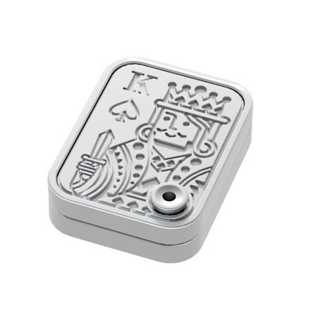 Spillekort Snap Mønt Nøglering – Fidget Spinner & Trykknap Stress Relief Legetøj til Teenagere