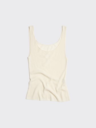 Holzweiler - Merino Rib Singlet - Ecru - Womens - Large