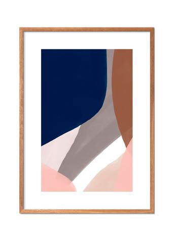 Nombre 5 Patterned Poster & Frame