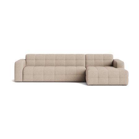 Paris Chaiselong Sofa, Højrevendt - Loop Beige - 318x162x77cm - Elegant & Robust Design, Uovertruffen Komfort - Perfekt til Moderne Hjem