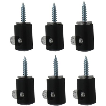 Sæt med 6 lyskrog til lysekrone, kabel fastgørelse decentralisering elektrisk ledningskrog til lysekrone, loftslampe, elektrisk kabel, indgang, S