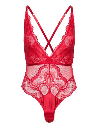 Jenner Bodysuit Bodies Slip Rød Dorina